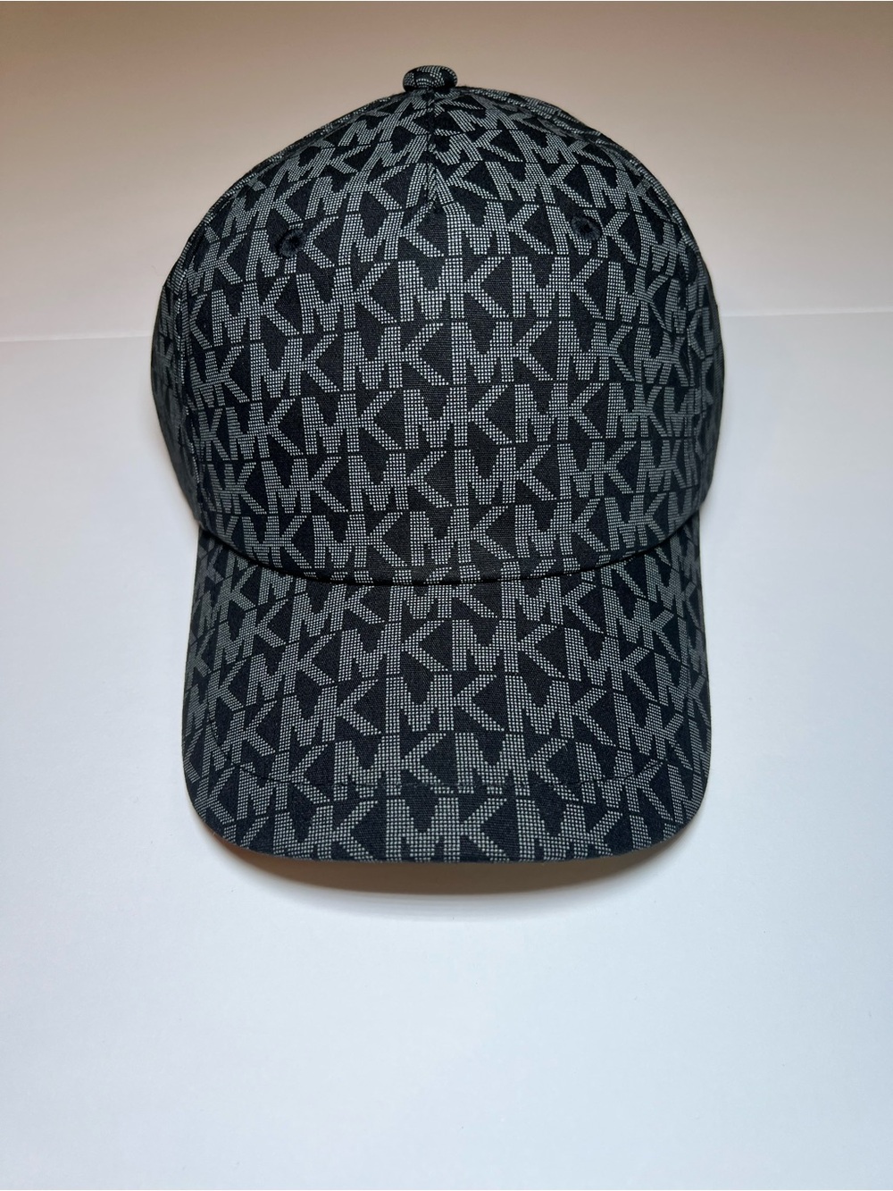 MICHAEL Michael Kors Black & Gray MK Monogram Baseball Cap